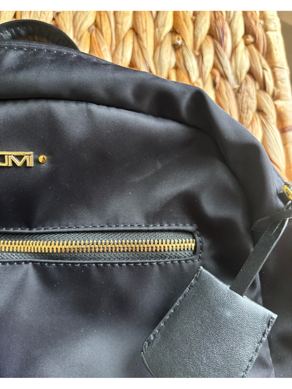 TUMI Voyageur Carson Laptop Backpack, Black With Gold Hardware - Picture 8 of 16
